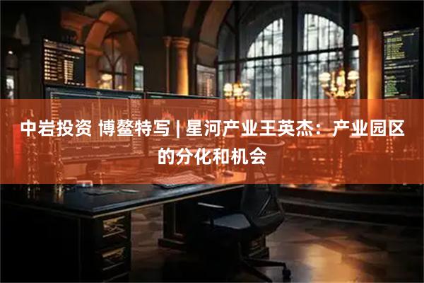 中岩投资 博鳌特写 | 星河产业王英杰：产业园区的分化和机会
