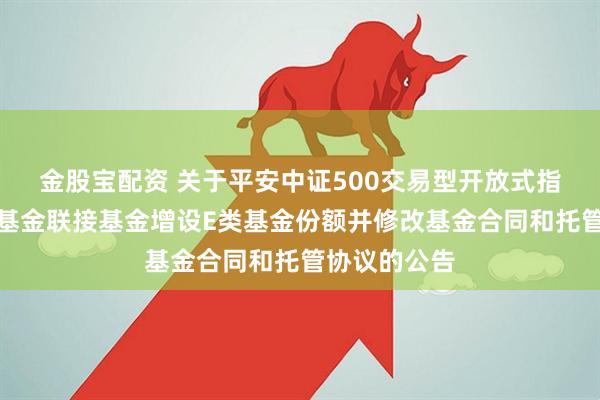 金股宝配资 关于平安中证500交易型开放式指数证券投资基金联接基金增设E类基金份额并修改基金合同和托管协议的公告